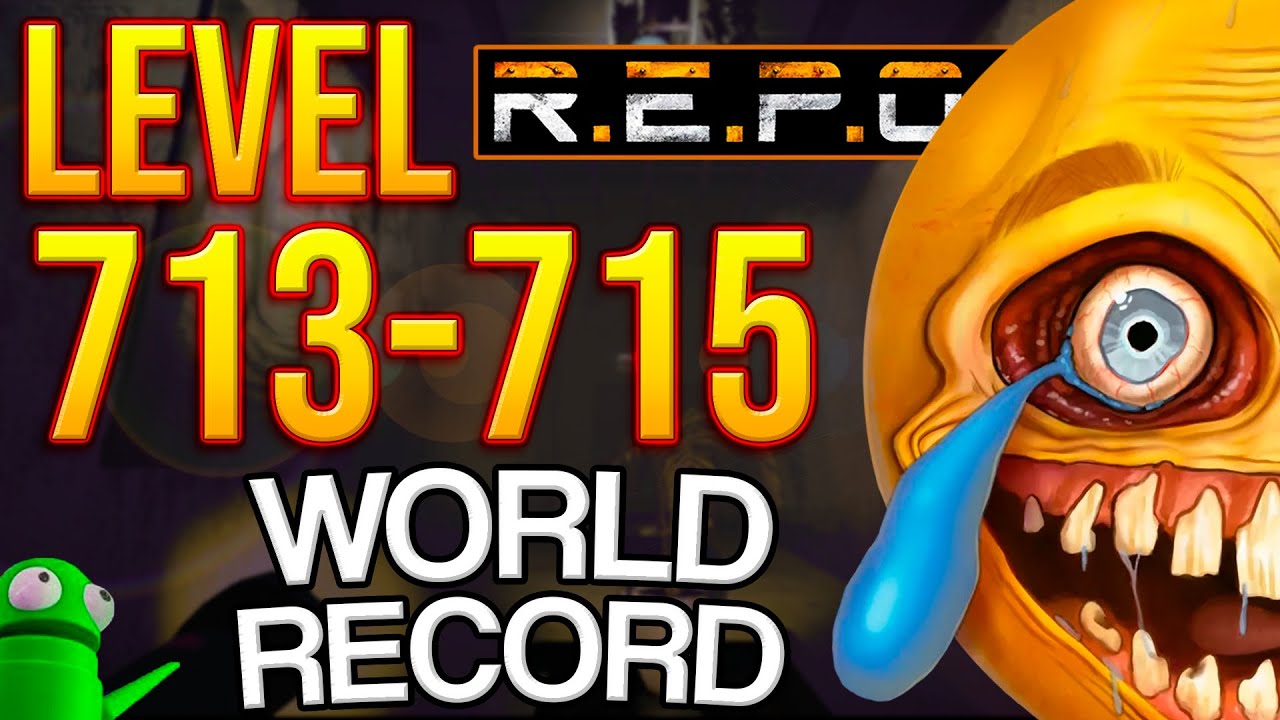 R.E.P.O. Solo World Record Level 713-715 | BUG + BIGGEST FAIL!💀