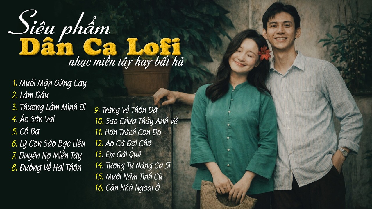 16 Ca Khúc Dân Ca Lofi Đang Bão Mạng Xã Hội 2026 - Nhạc Miền Tây Lofi Chill Dễ Nghe Dễ Ngủ
