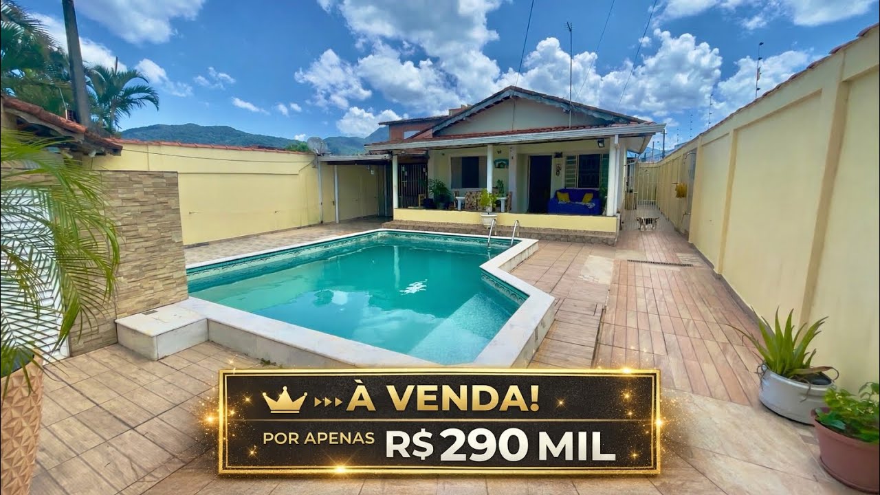 BAIXOU!!! CASA LINDA COM PISCINA NA PRAIA 🏖️ DE PERUIBE-SP 