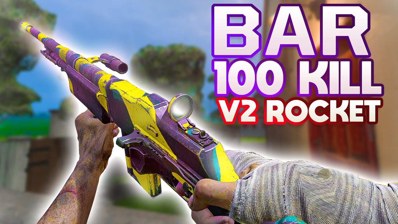 100 KILL V2 ROCKET DECIMATION WITH THE BAR (VANGUARD BAR CLASS SET UP)