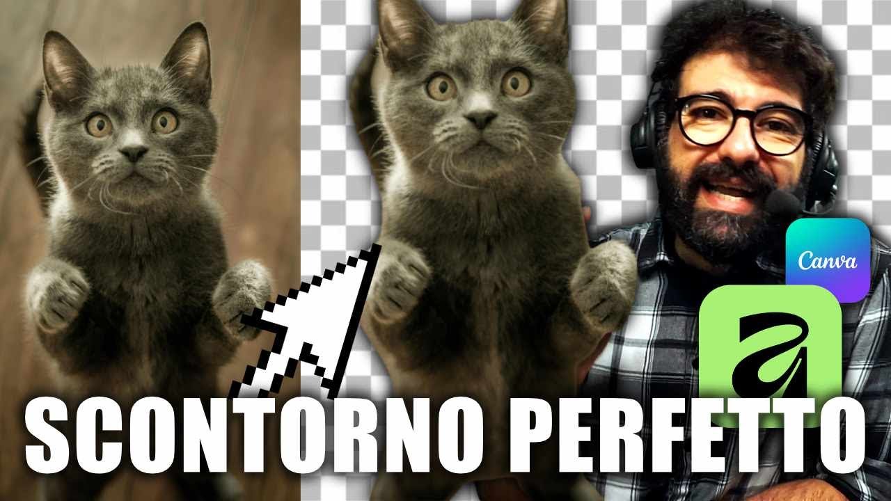 AFFINITY: RIMUOVERE lo SFONDO (GRATIS) vs CANVA AI (VELOCE)