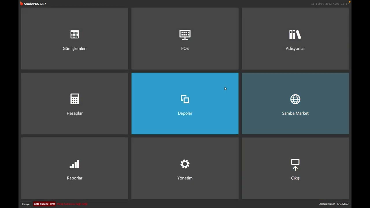 SambaPOS V5, Stok, Reçete ve Depo Örnekleri