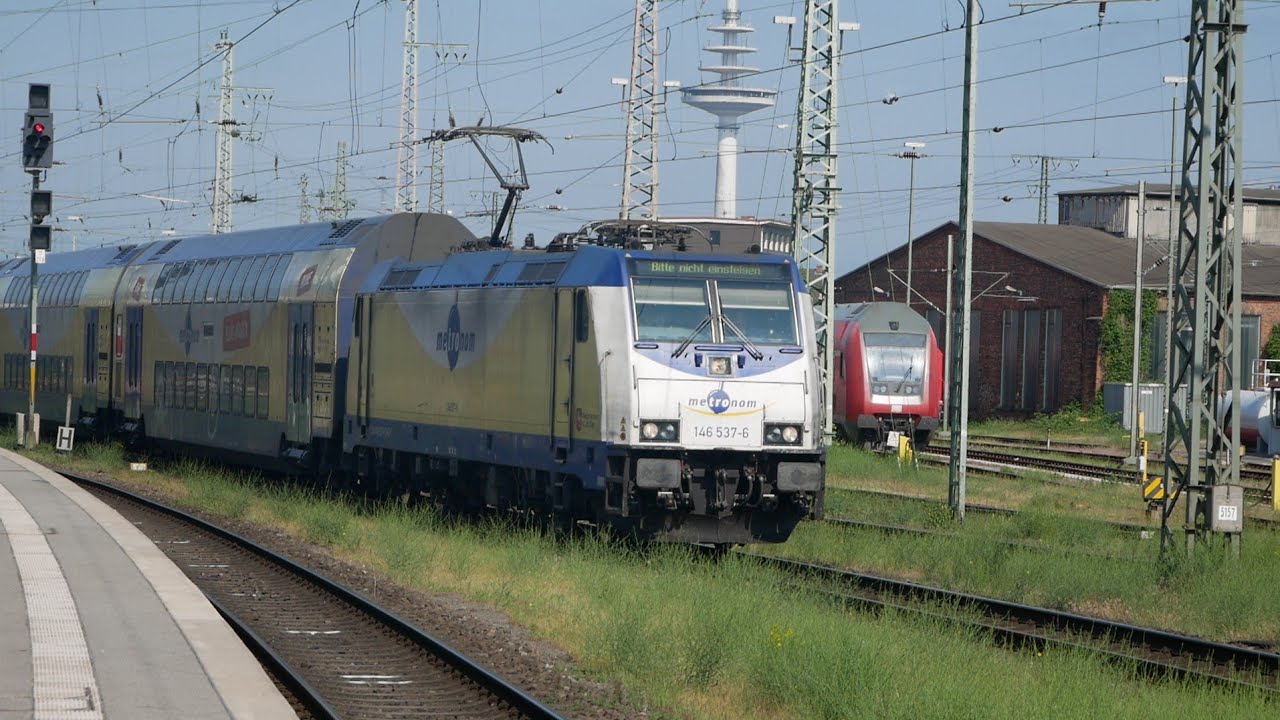 Züge in Bremen HBF (FULL HD)