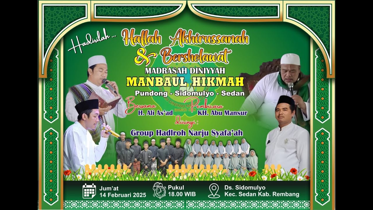 LIVE HAFLAH AKHIRUSANAH  & BERSHOLAWAT    MANBAUL HIKMAH  DK.PUNDONG DS.SIDOMULYO - SEDAN  2025