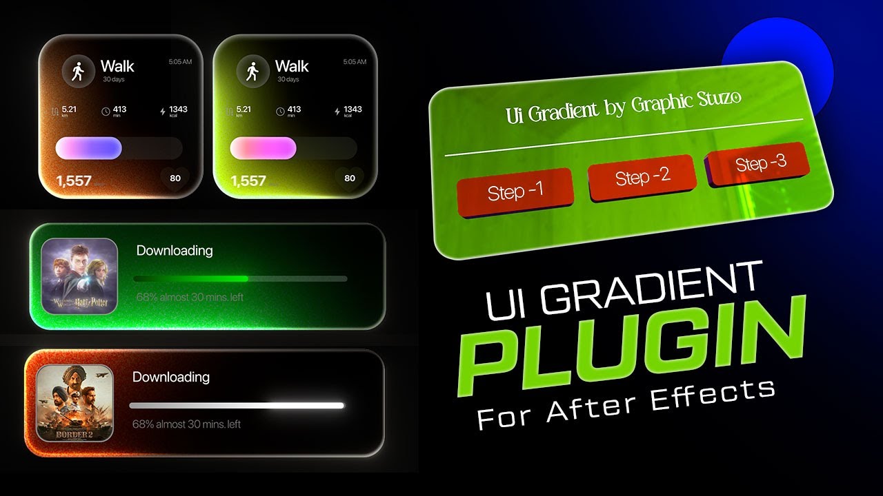 Pro UI Gradient Panel for After Effects — One-Click Premium Effects Toolkit