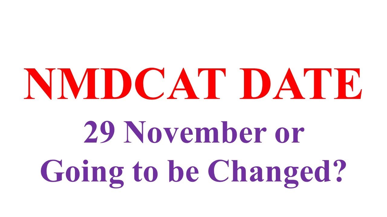NMDCAT Test Date Issue