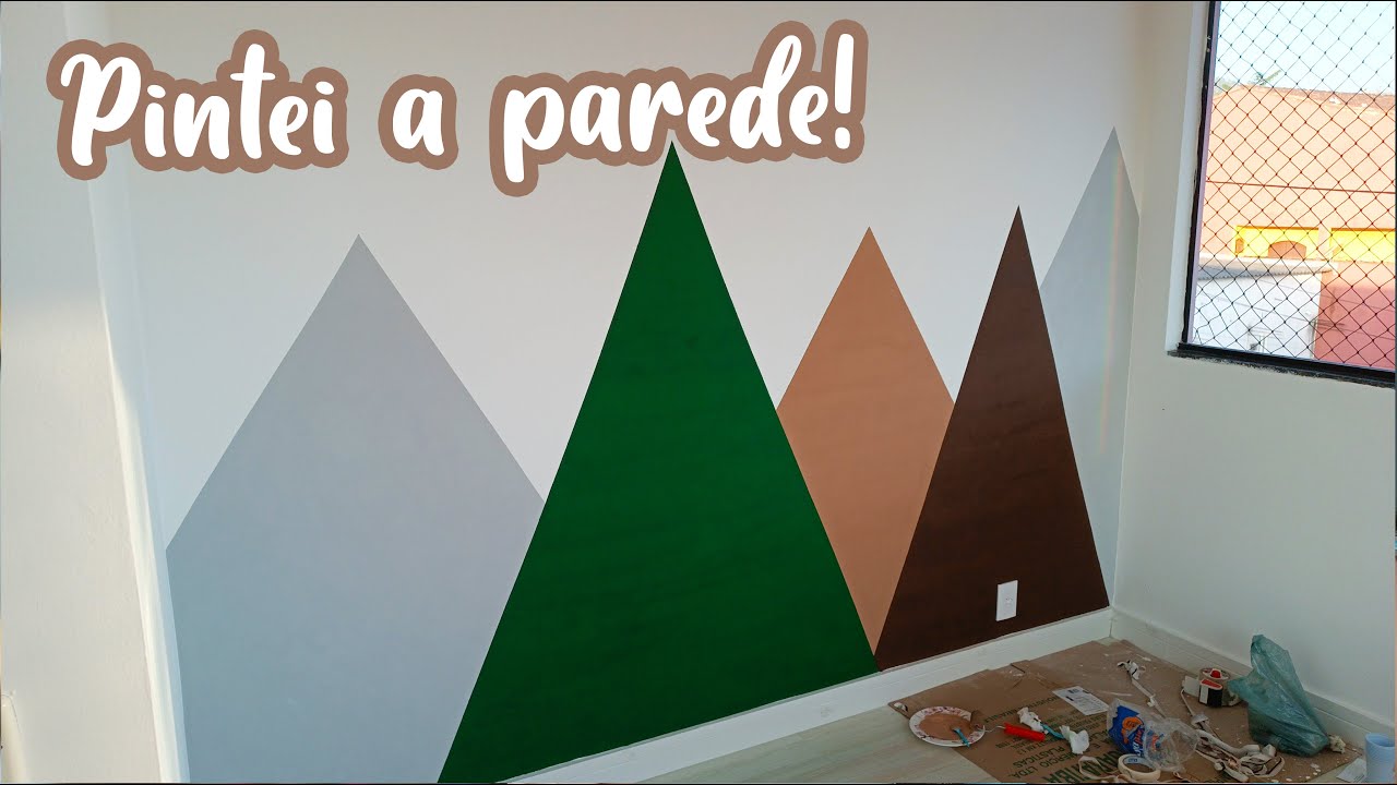 PINTEI UM PAINEL PARA O QUARTO DO BEBÊ! | Decoração para quarto de bebê fácil e linda!