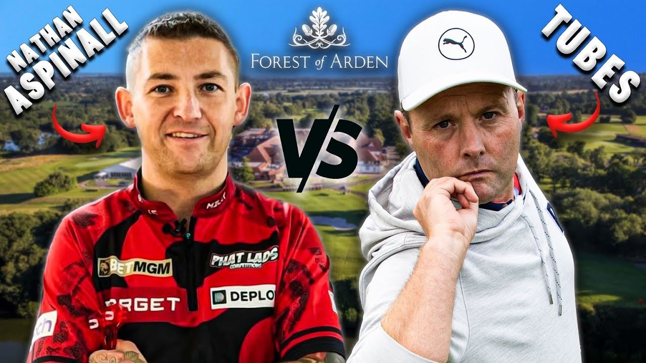 Top Class At DARTS…Top Class At GOLF? | Tubes Vs Nathan Aspinall 🏌️🎯