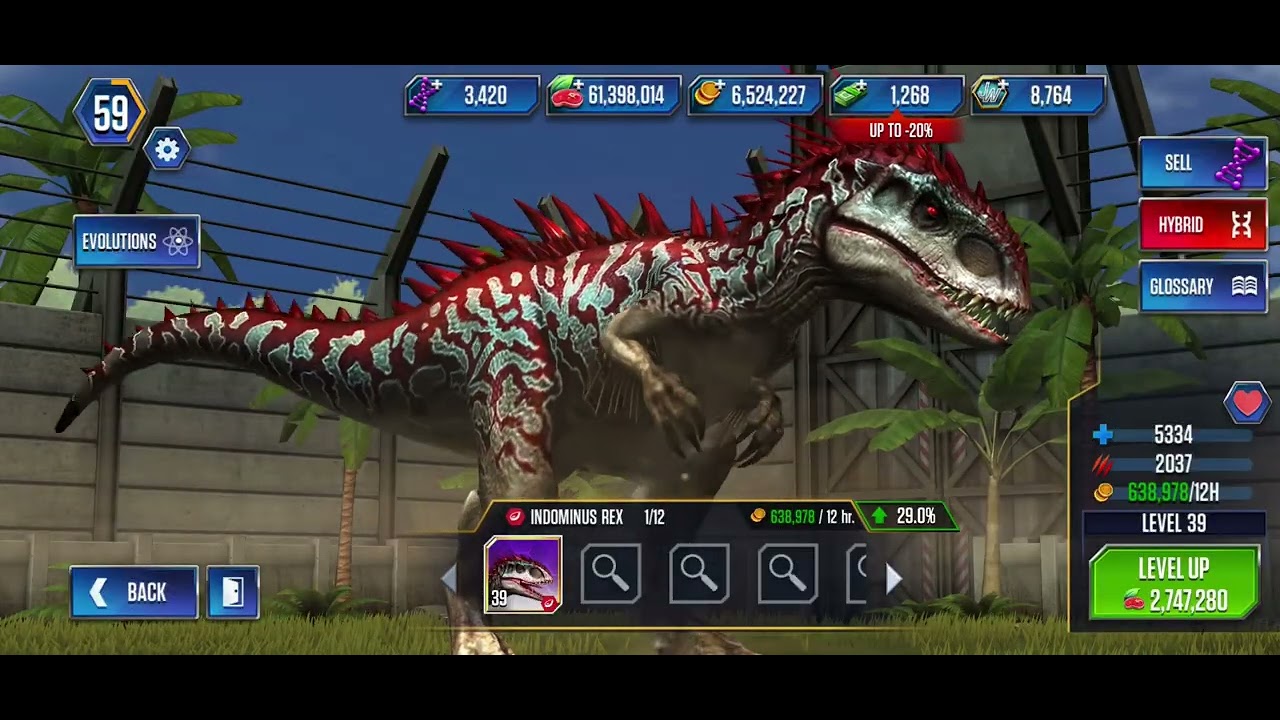 Getting Indominus Rex,  level 40 ￼