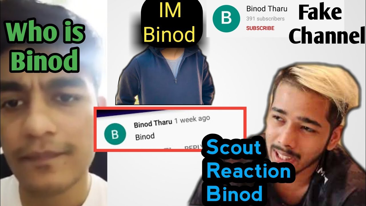 Who Is Binod? | scout Reaction on Live stream | Binod Face | Binod Op comment