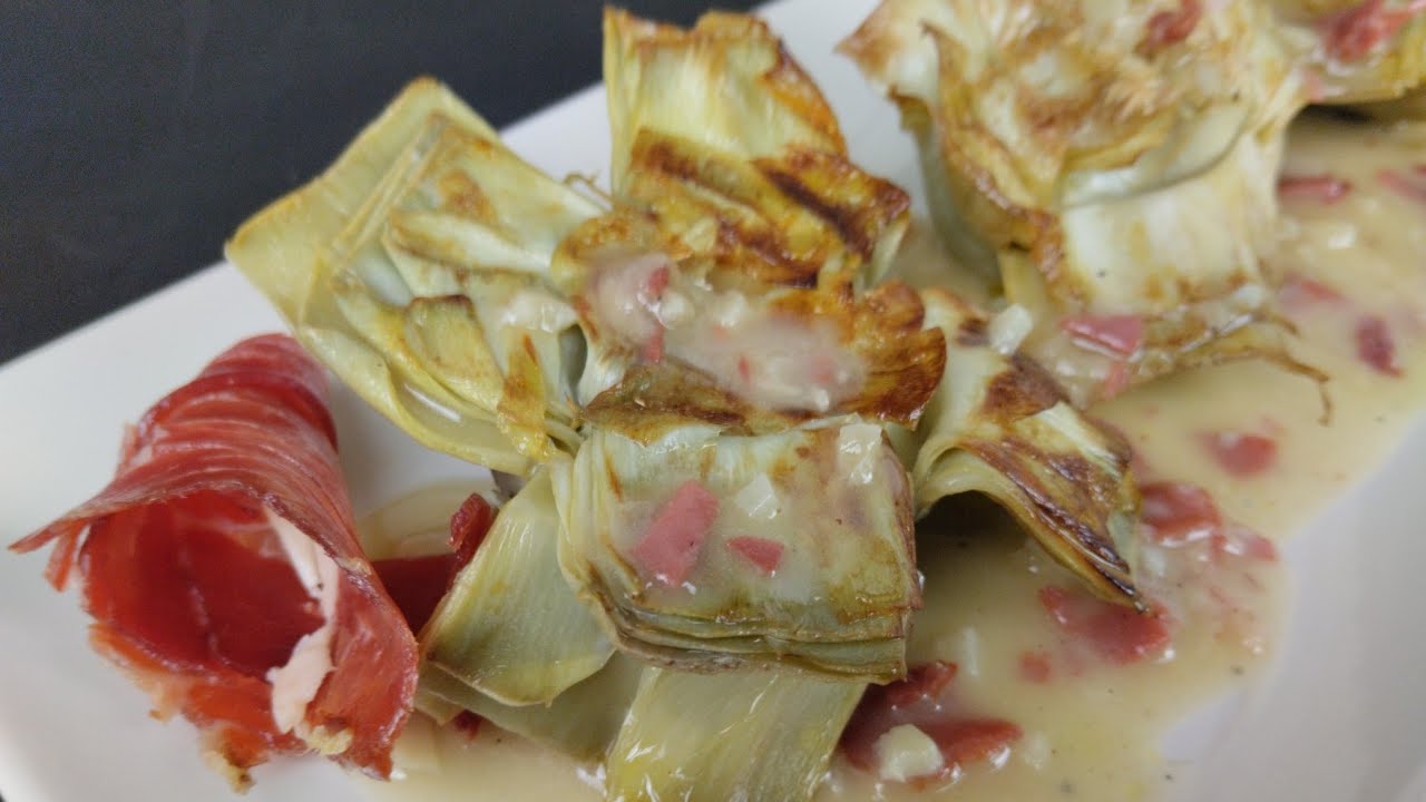 ✨ alcachofas al ajillo con jam&oacute;n// receta f&aacute;cil