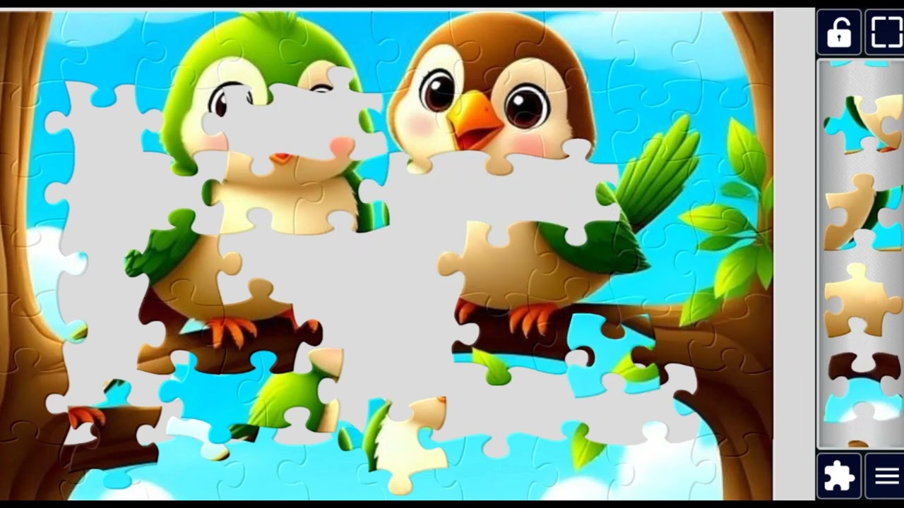 Cheerful Bird Buddies #birds #tree #cartoon #nature 🌳🐦✨ @puzzlemaster1034