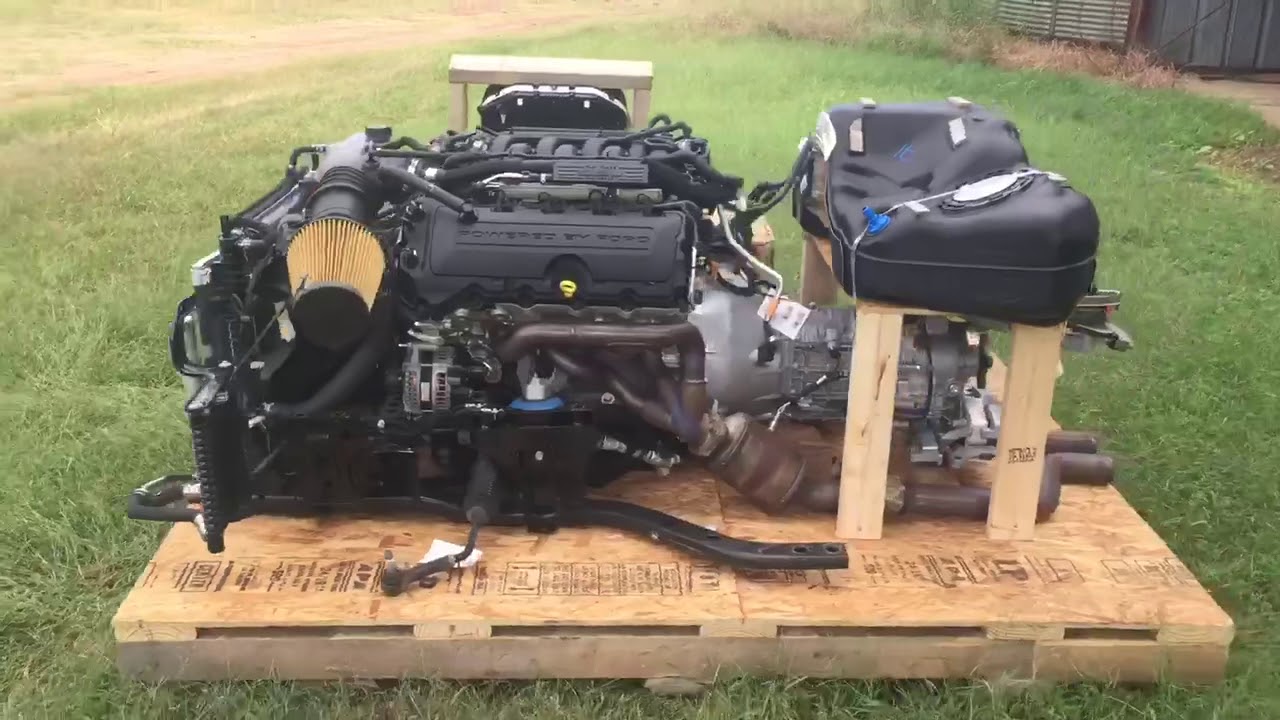 2017 Ford Mustang Shelby GT350 5.2L VooDoo engine trans Crank-A-Pallet kit The Parts Farm