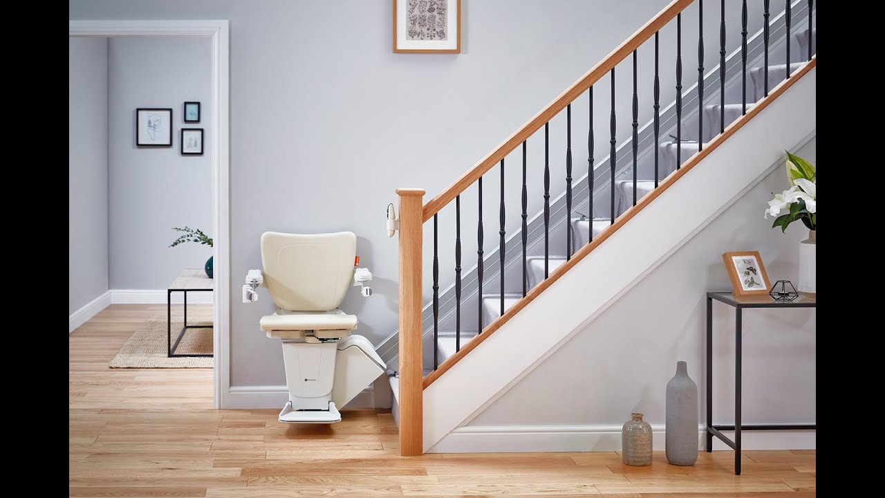 Home Mobility 1100 straight stairlift by Handicare.