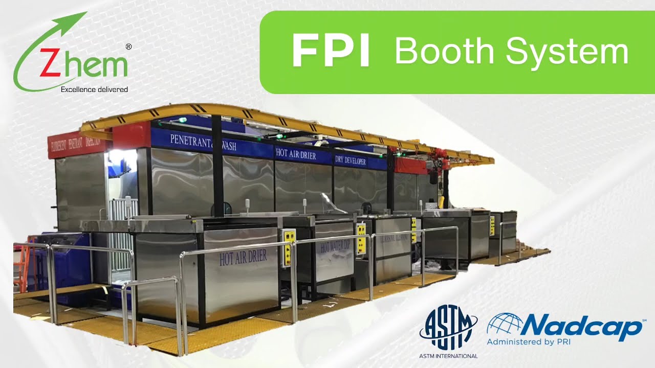 Fluorescent Penetrant inspection Booth System for Electrostatic Application   Semi Automated