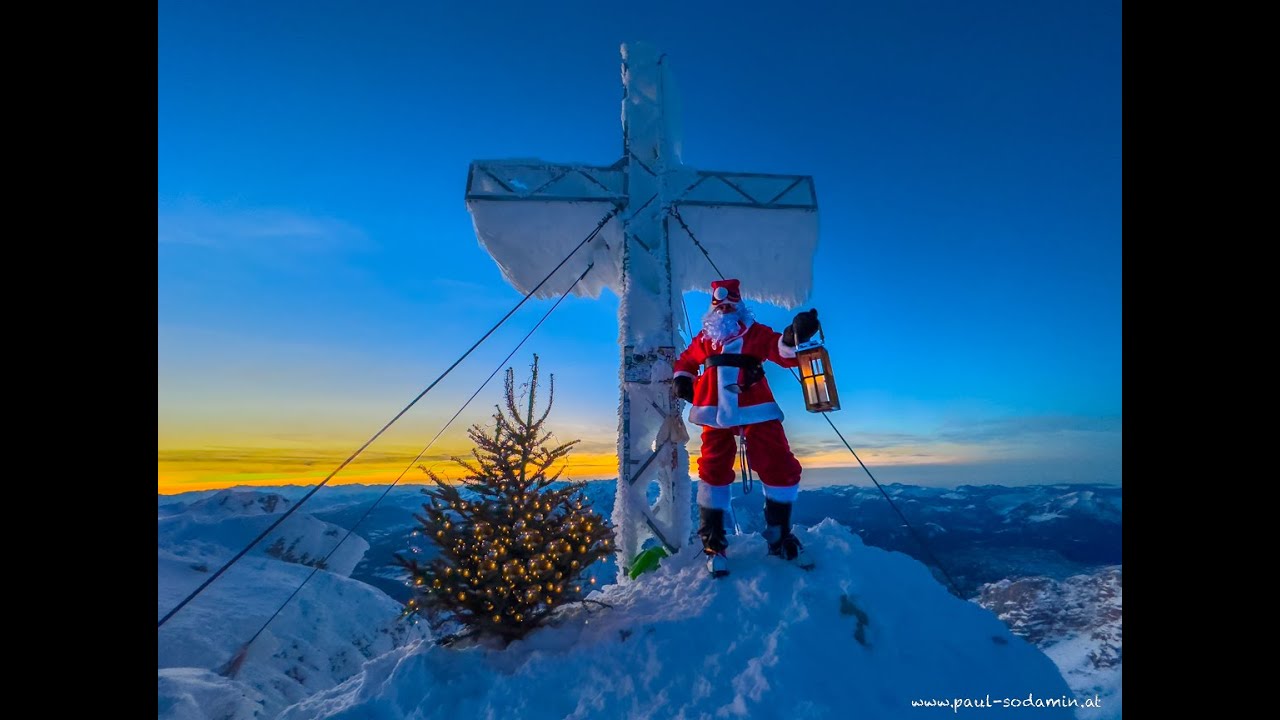 Mit dem "Friedenslicht" auf den Hohen Dachstein, 2995m,  für das " Licht ins Dunkel"