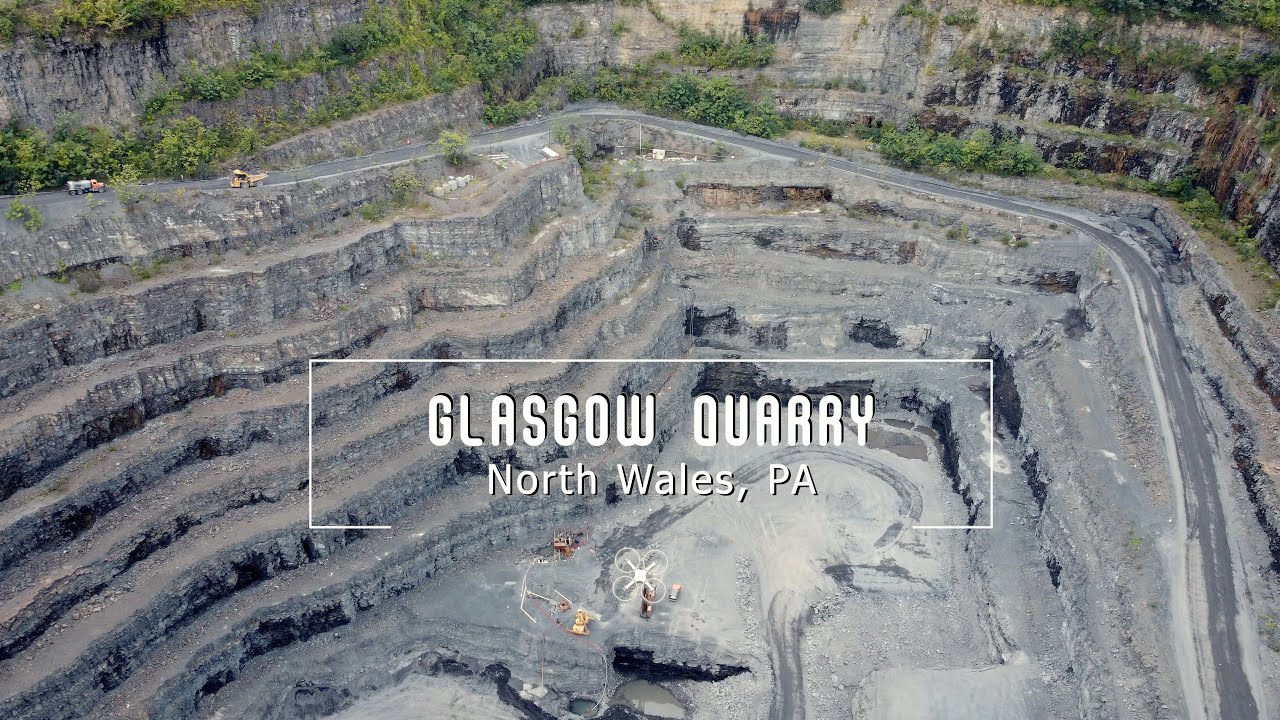 Glasgow Quarry, North Wales PA - Drone View