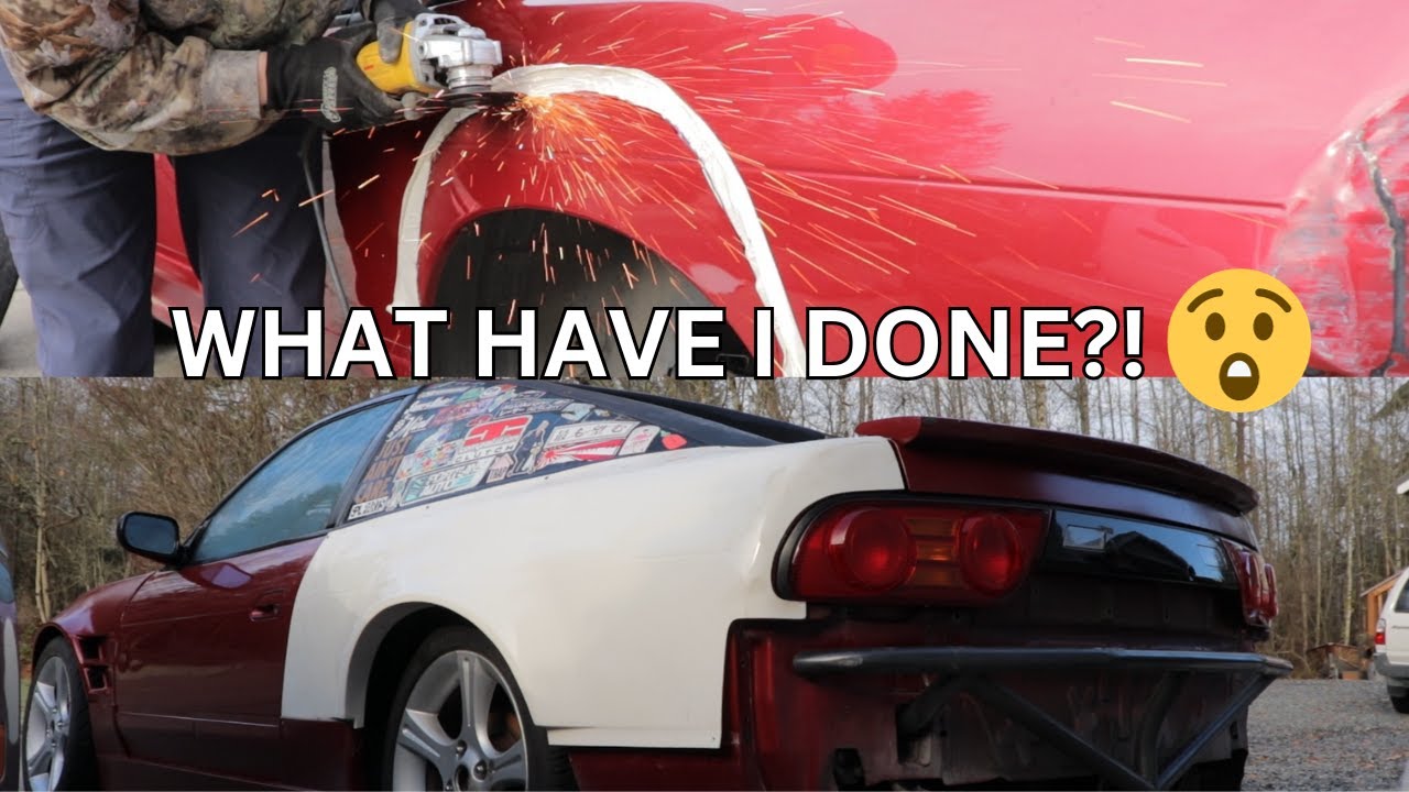 S13 240sx ORIGIN over fender install (WIDE BODY)