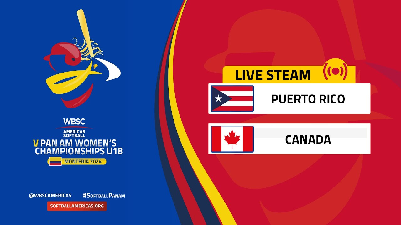 Puerto Rico v Canada | WBSC Americas Softball V Pan Am U18 Women's Championship 2024