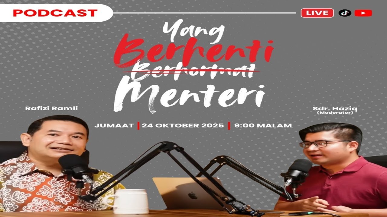 (LIVE) Rafizi Ramli : Podcast YBM  24/10/25 -  Episod 19