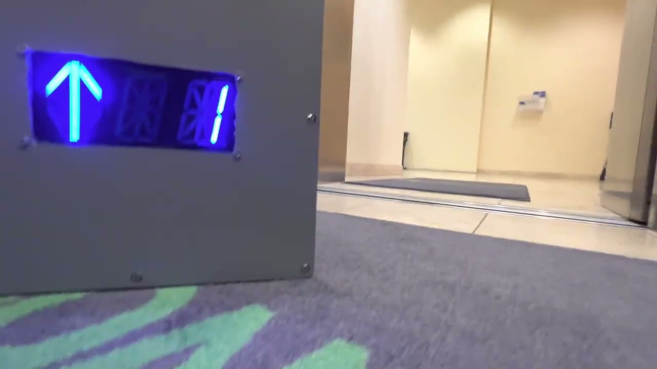 Jul 2022: LOUD MOTOR! Schindler HT 321A Hydraulic Elevator - Englewood Civic Center - Englewood, CO