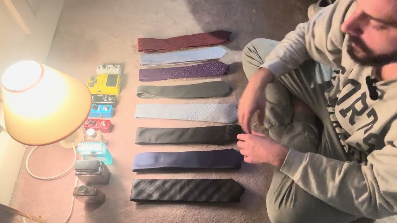 My Collections! (Ties, colognes, and guitar pedals!) ASMR 