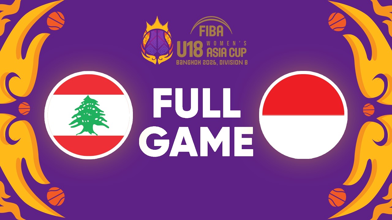 Semi-Finals | Lebanon v Indonesia | Full Basketball Game | FIBA U18 Women's Asia Cup 2026 Division B
