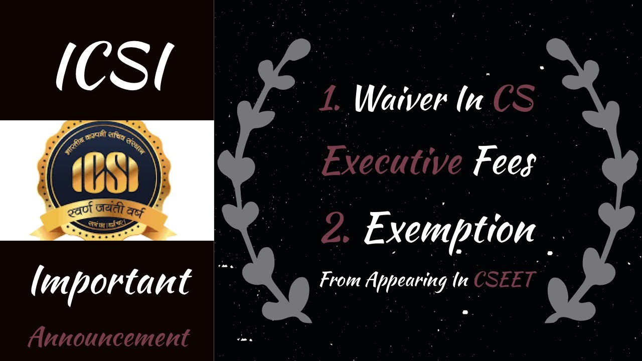 🚨ANNOUNCEMENT BY ICSI #cs #icsi