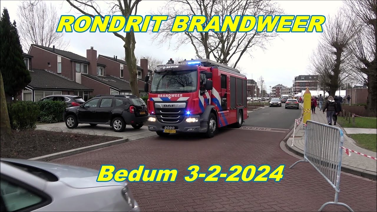 Bedum. RONDRIT BRANDWEER  BEDUM. 3-2-2024.