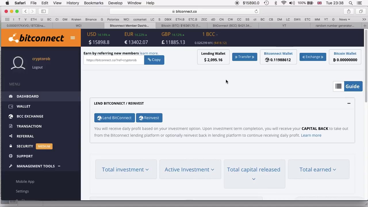 What Really Happened To Bitconnect BCC Price In The Last 24HR's    UP 100% To $425