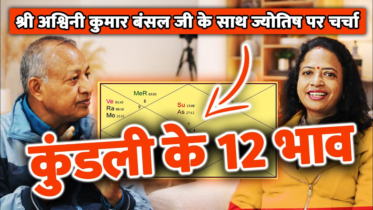 12 भावों से किन बातों का करें विचार#jhilmiljyotish #ashwinikumarbansal #astrology #jyotish #12houses