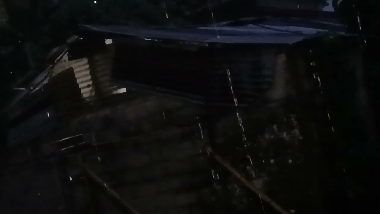 Thunderstorm & Rain Sounds (Black Screen) | Rain at Night for Tinnitus Relief