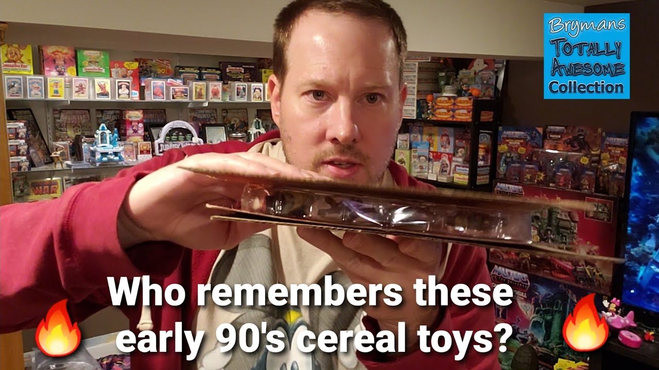 Who remembers these classic early 90s cereal toys?🔥😲