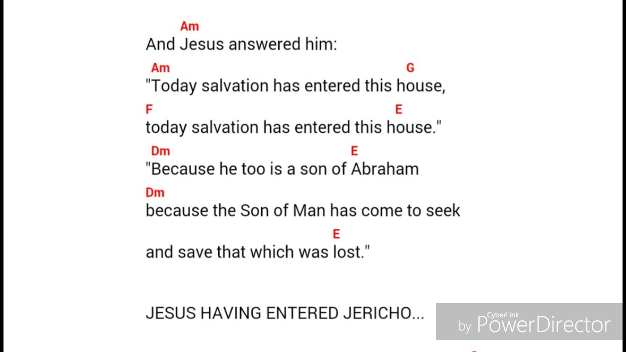 ZACCHEUS Song of the neocatechumenal way song