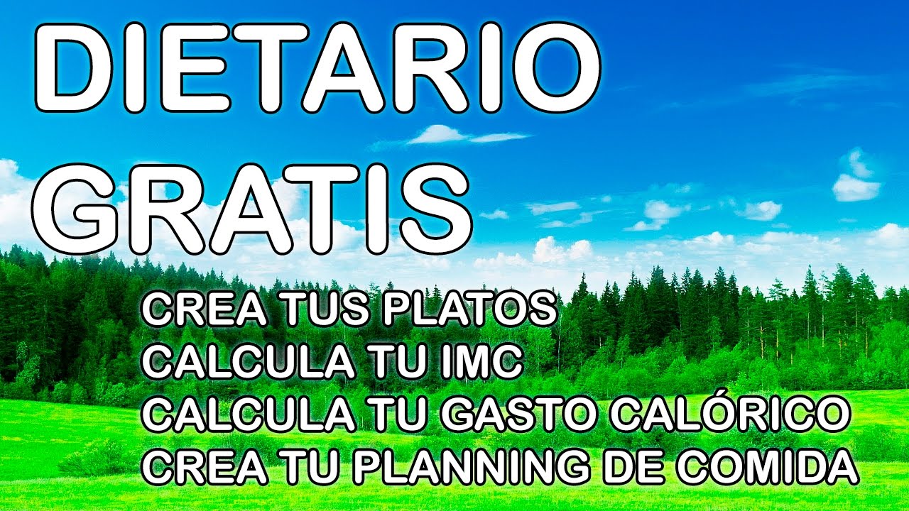 Dietario gratis - Como crear tus propias dietas gratis