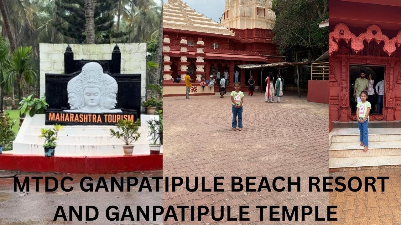 MTDC GANPATIPULE BEACH RESORT AND GANPATIPULE MANDIR ME DARSHAN 