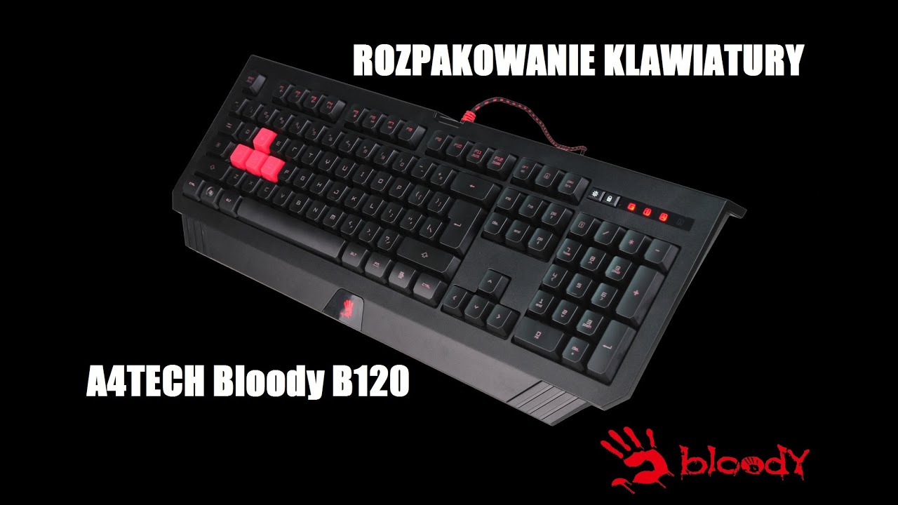 A4TECH Bloody B120 - unboxing podświetlanej klawiatury dla graczy