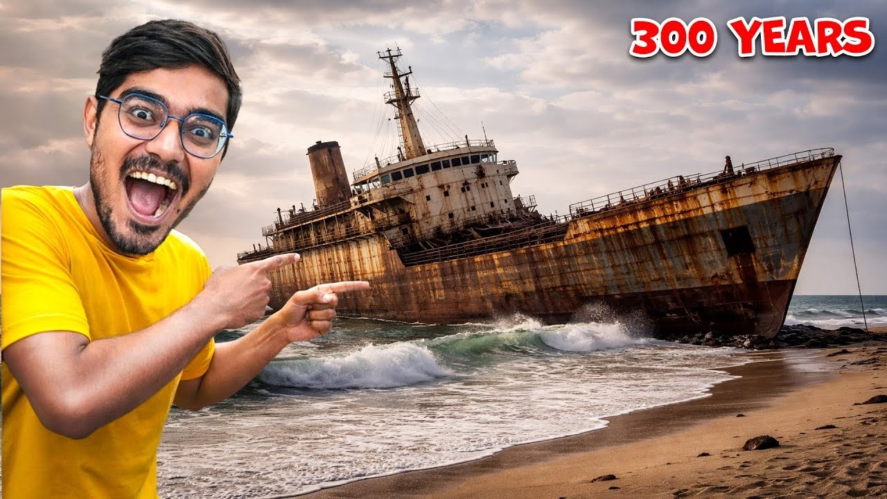 Crazy Xyz New Videos:✅🔥Abandoned Ship Mil Gaya 😱 | Beach Par Viran Jahaz 🚢