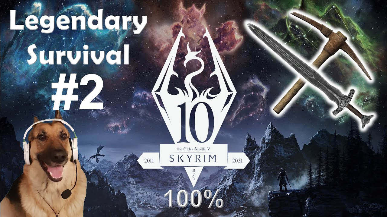 Skyrim Anniversary Edition Legendary Survival 100% - Embershard Mine - Ep 2