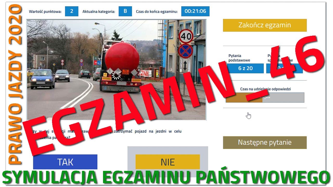 ✅❌Cały egzamin na prawo jazdy ✅❌ kategoria B część 46