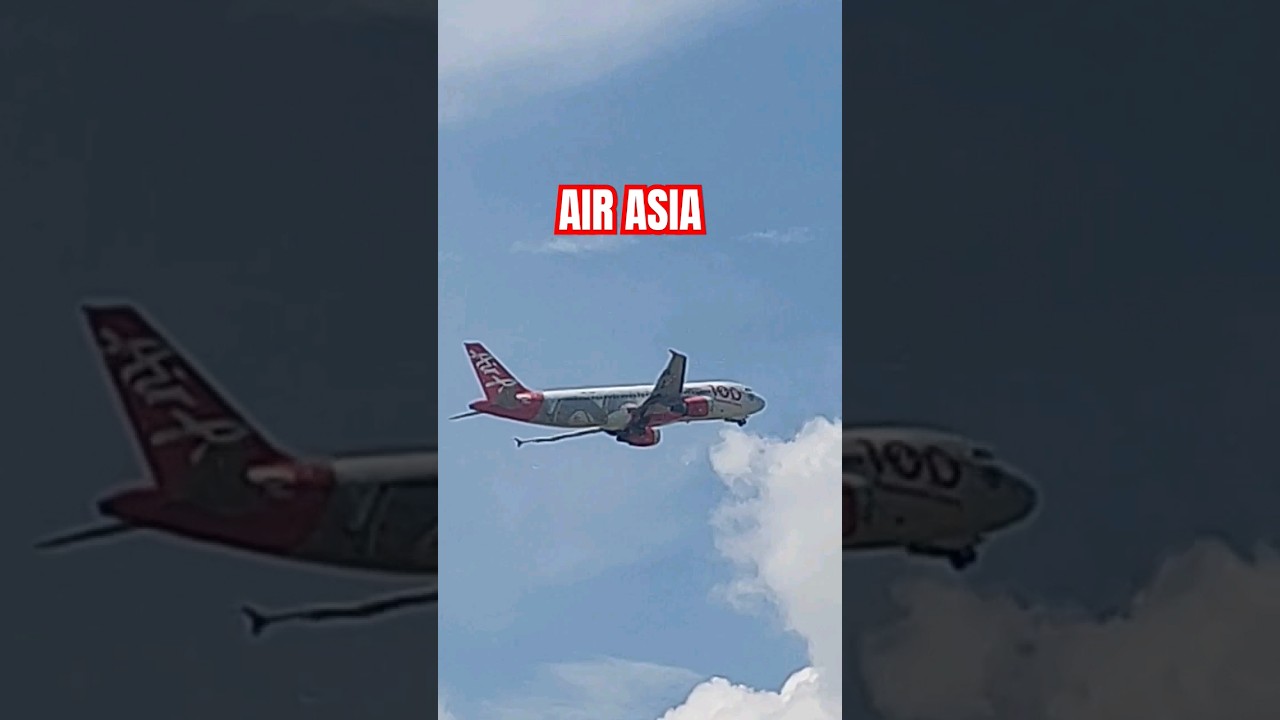 AirAsia Airline take off #klia #takeoff #airplane  #planespotting