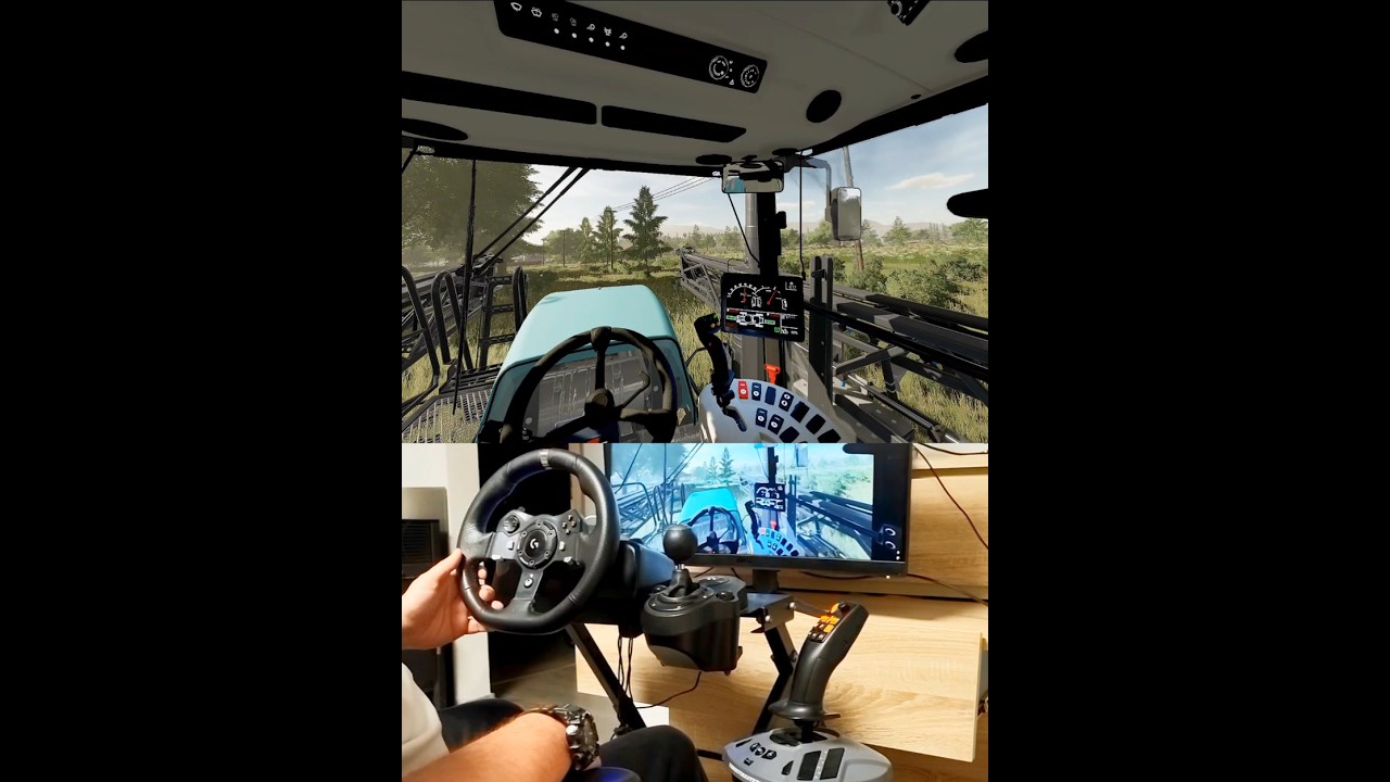 Farming Simulator Berthoud sprayer Logitech Steering Wheel Thrustmaster Farmstick 