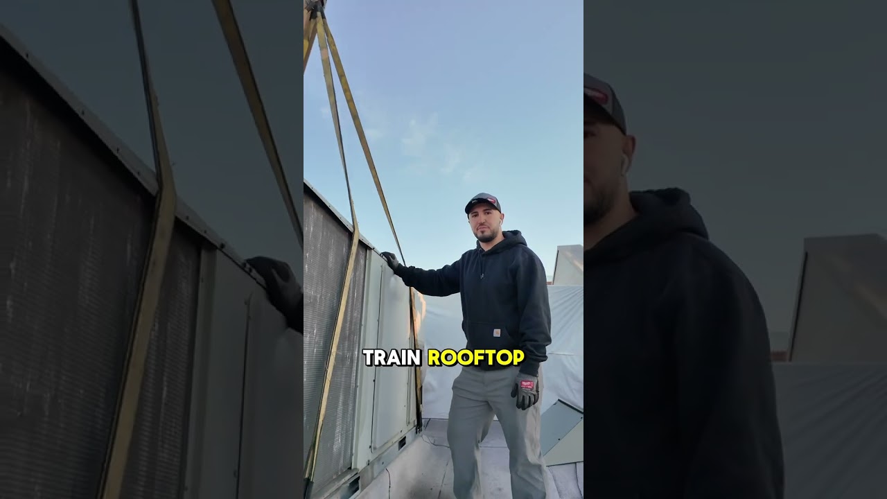 Commercial hvac rooftop replacement #Hvac #HvacChicago #Trane #Commercial