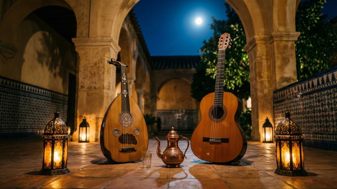 Emotional Andalusian Night | Oud & Flamenco Guitar
