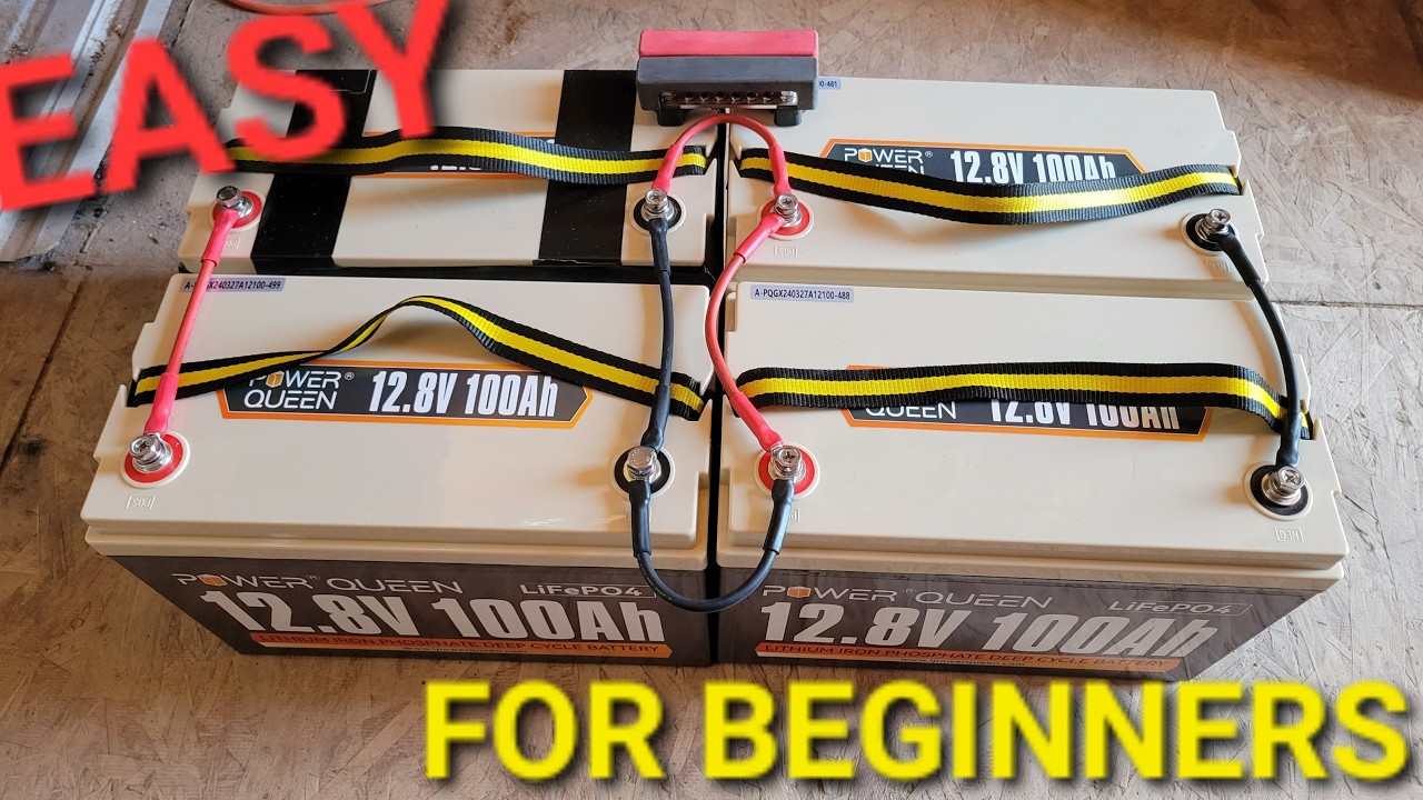 How to connect a solar battery bank | series parallel or both? Beginner friendly