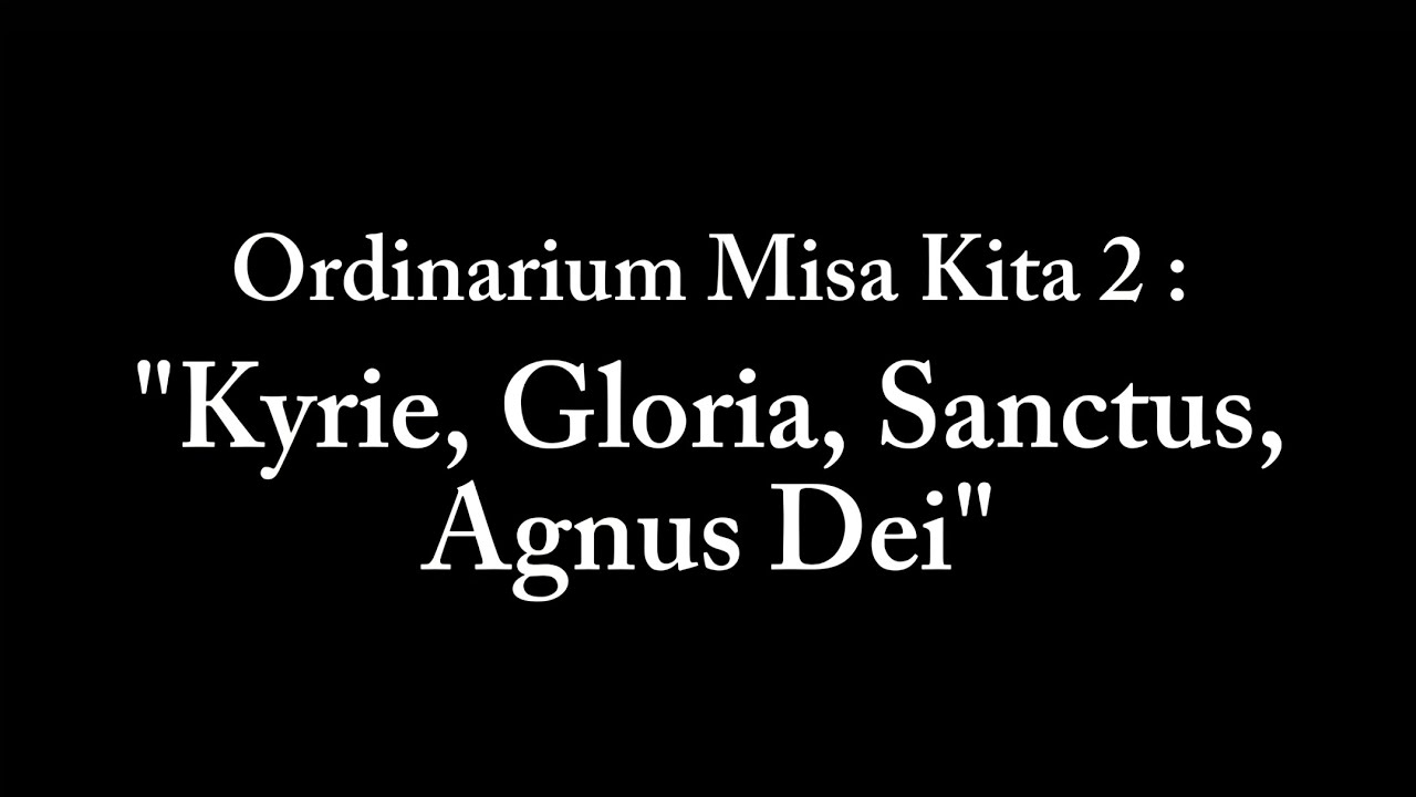 Ordinarium Misa Kita 2 