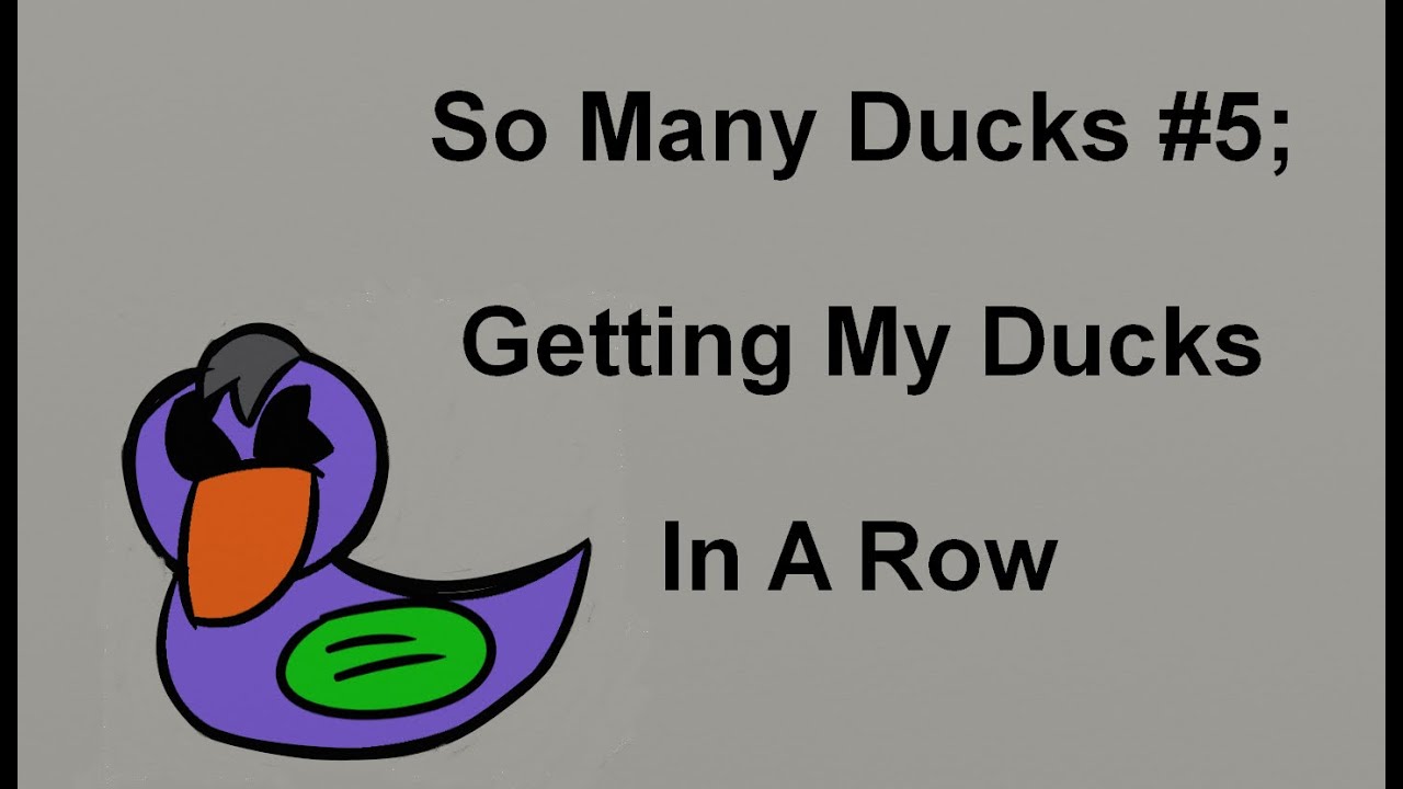 So Many Ducks #5; Got My Ducks In A Row