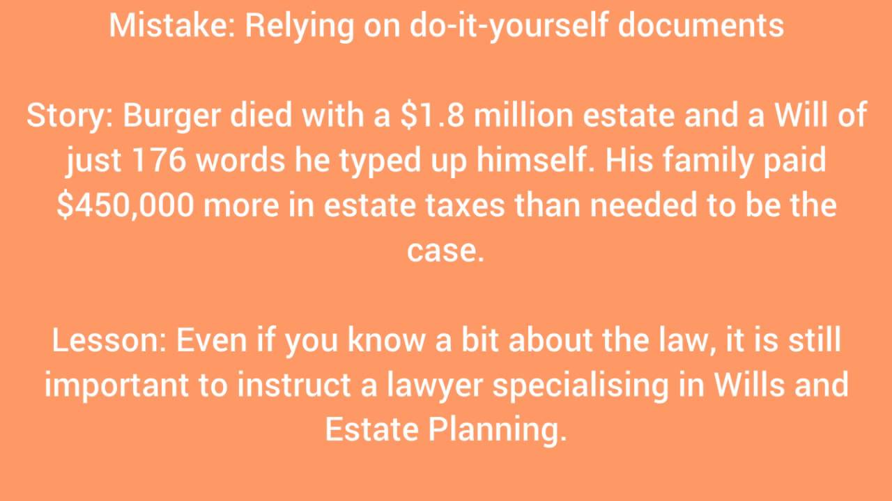 Some Estate Planning Mistakes Made by Notable People