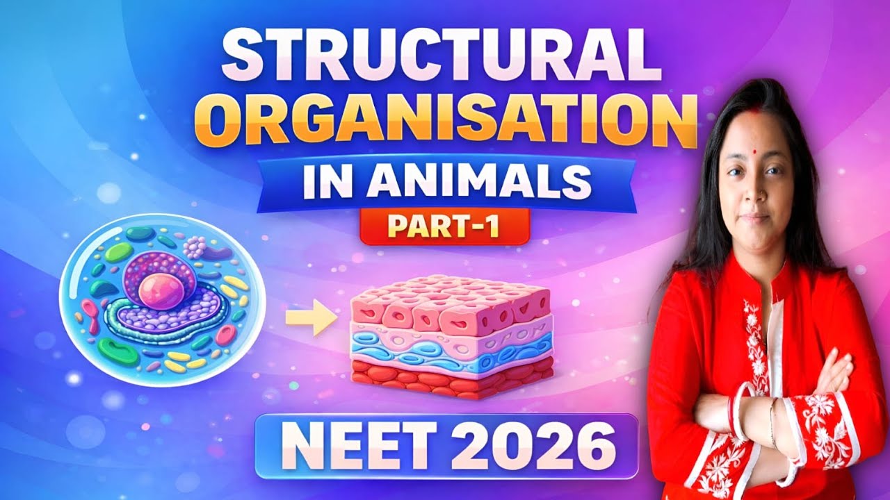 Structural Organisation In Animals| Part 1| NEET 2026 | #science #neet2026 #neetpreparation #ncert