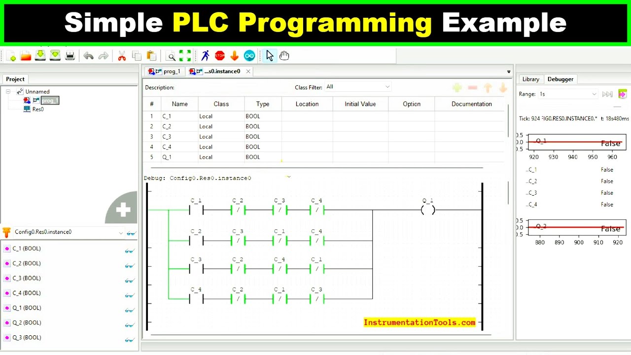 OpenPLC - Simple PLC Programming Example